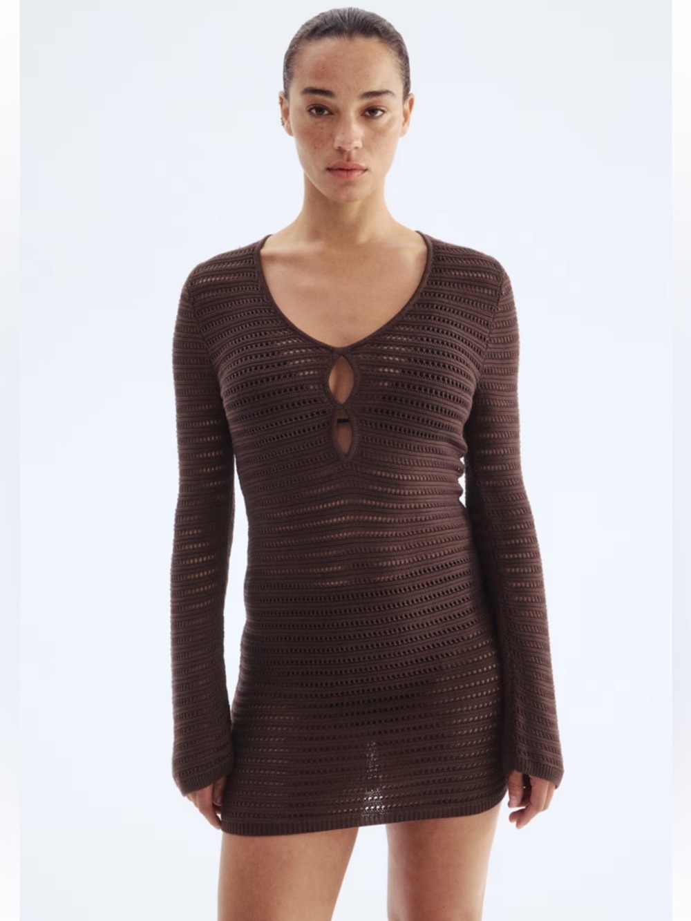 Brown Knit Dress NWT